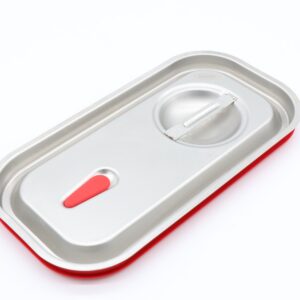Couvercle gastronorm - 1/3 GN - acier inoxydable - joint étanche à l'air