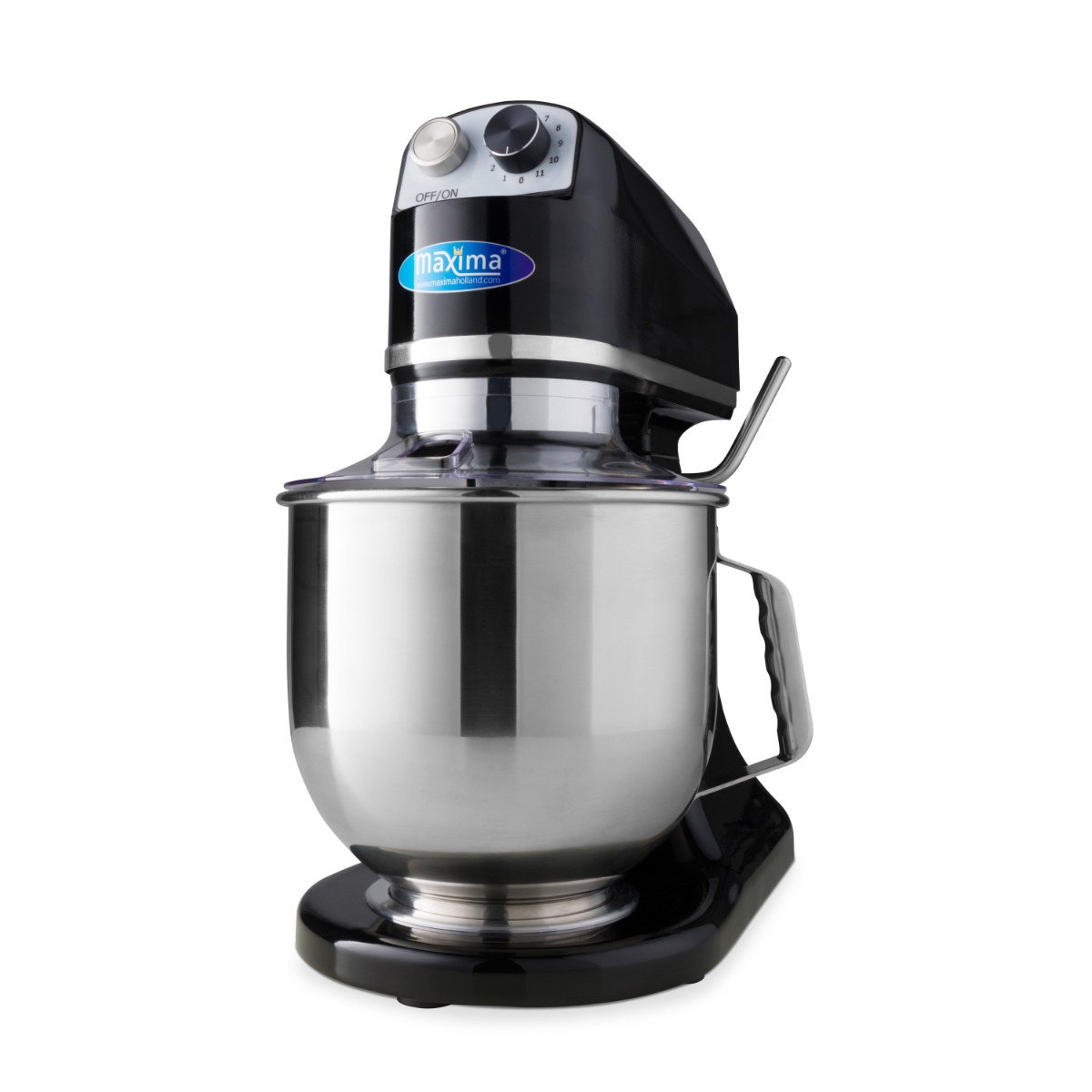 Mixer planétaire - 7 L - jusqu'à 2 kg de pâte - noir