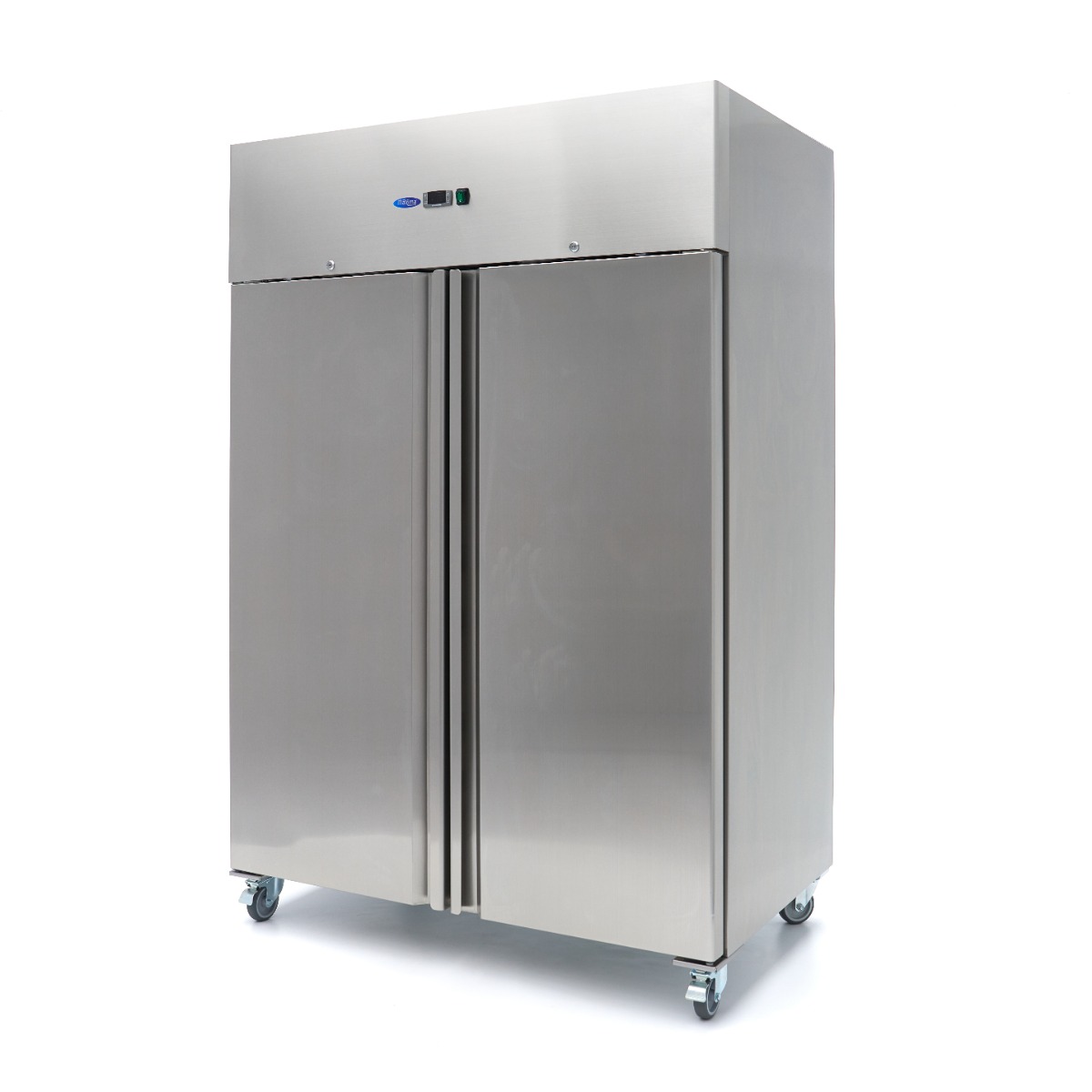 Congélateur - 1200 L - 6 étagères réglables (2/1 GN) - acier inoxydable - sur roulettes