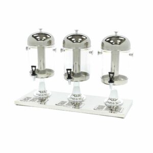 Dispensateur de boissons - 3 x 8 L - tube de refroidissement central - fonctionne sans électricité