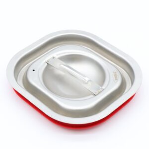 Couvercle gastronorm - 1/6 GN - acier inoxydable - joint étanche à l'air