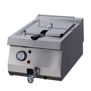 Heavy Duty friteuse - 1 x 12 L - unité simple - profondeur 70 cm - avec robinet de vidange - électrique