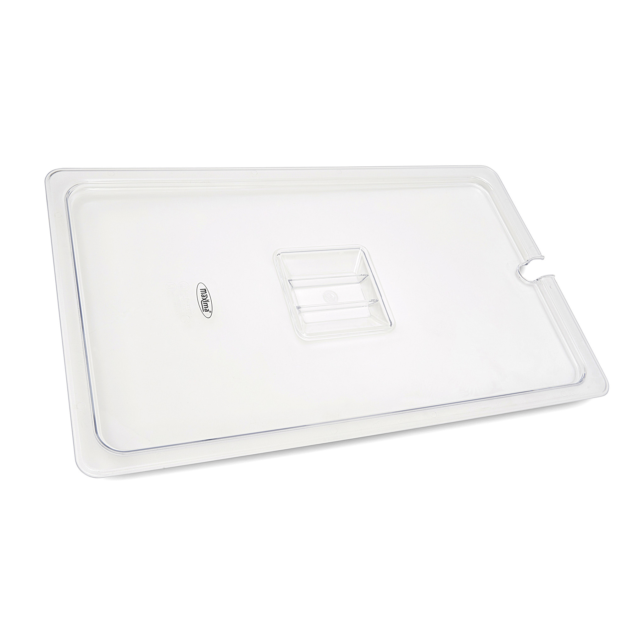 Couvercle gastronorm - 1/1 GN - polycarbonate - avec ouverture pour cuillère