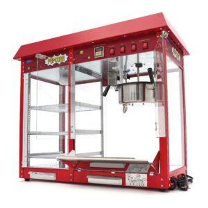 Machine à pop-corn - 150gr - avec vitrine chauffante