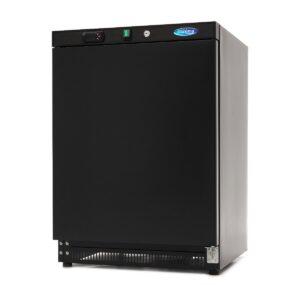 Congélateur - 200 L - 2 étagères fixes - noir
