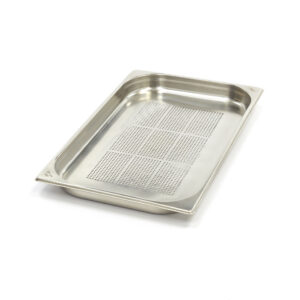 Récipient gastronorm - 1/1 GN - profondeur 4 cm - acier inoxydable - perforé