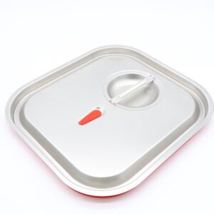 Couvercle gastronorm - 2/3 GN - acier inoxydable - joint étanche à l'air