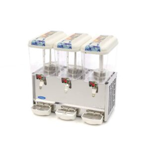 Dispensateur de boissons - 3 x 18 L - électrique - incl mécanisme d'agitation