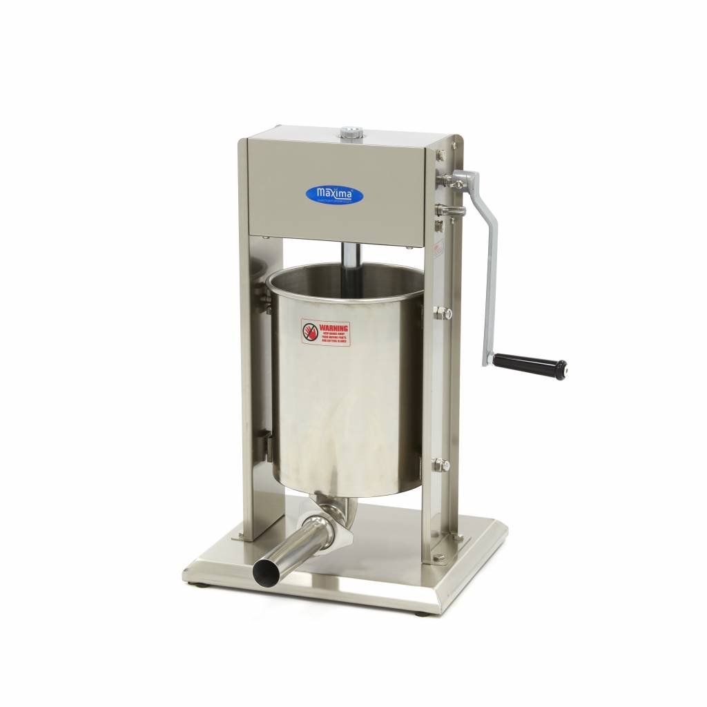 Poussoir à saucisses - 10 L - verticale - incl 4 tubes de remplissage