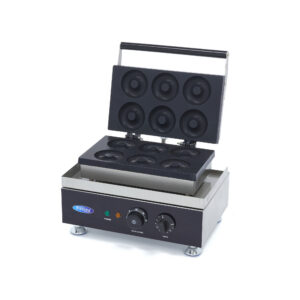 Machine à beignets - 6 beignets - Ø8 cm - avec minuterie intégrée