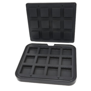 Moule à Tartelette - Carré - 72/62 mm - 12 pieces