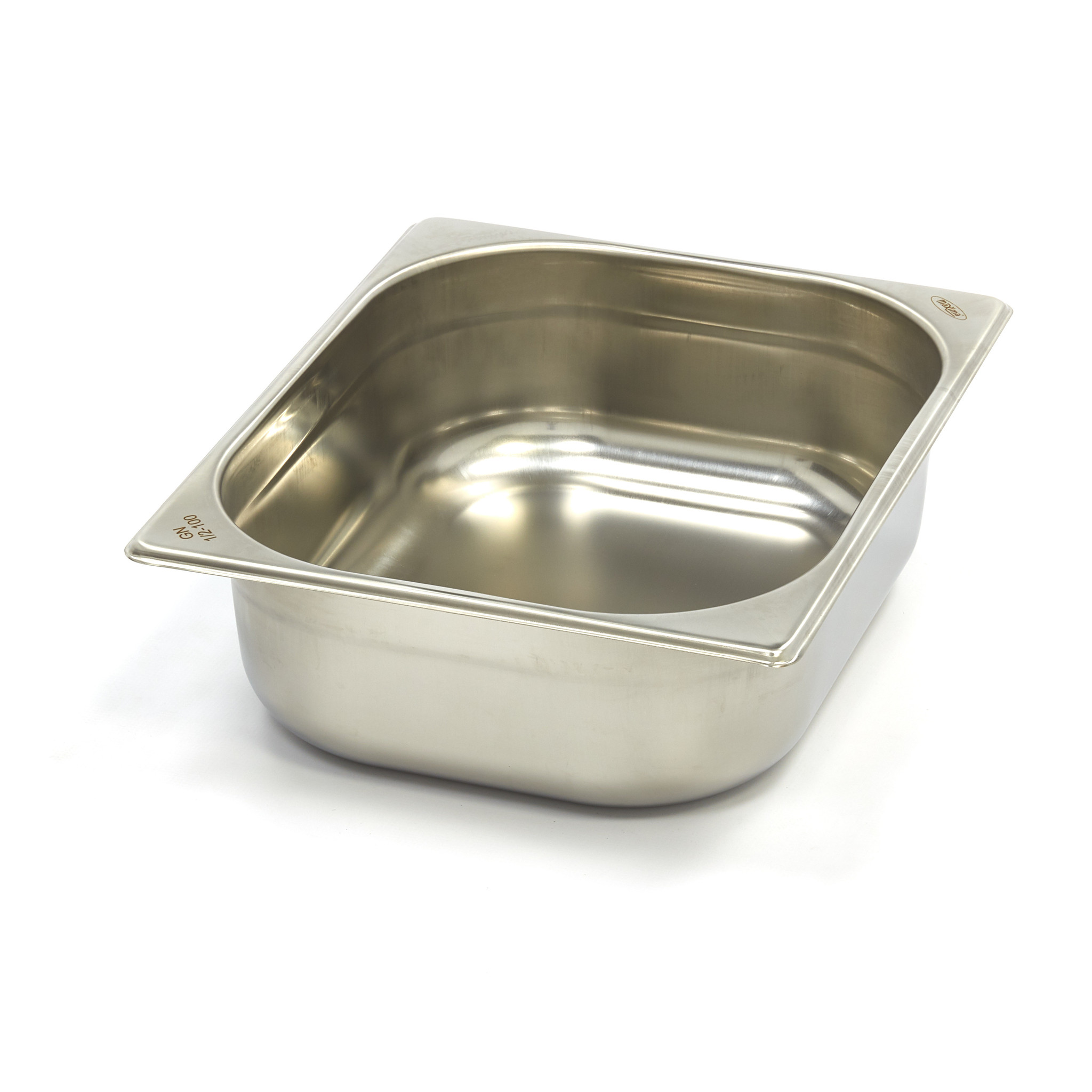 Récipient gastronorm - 1/2 GN - profondeur 10 cm - acier inoxydable