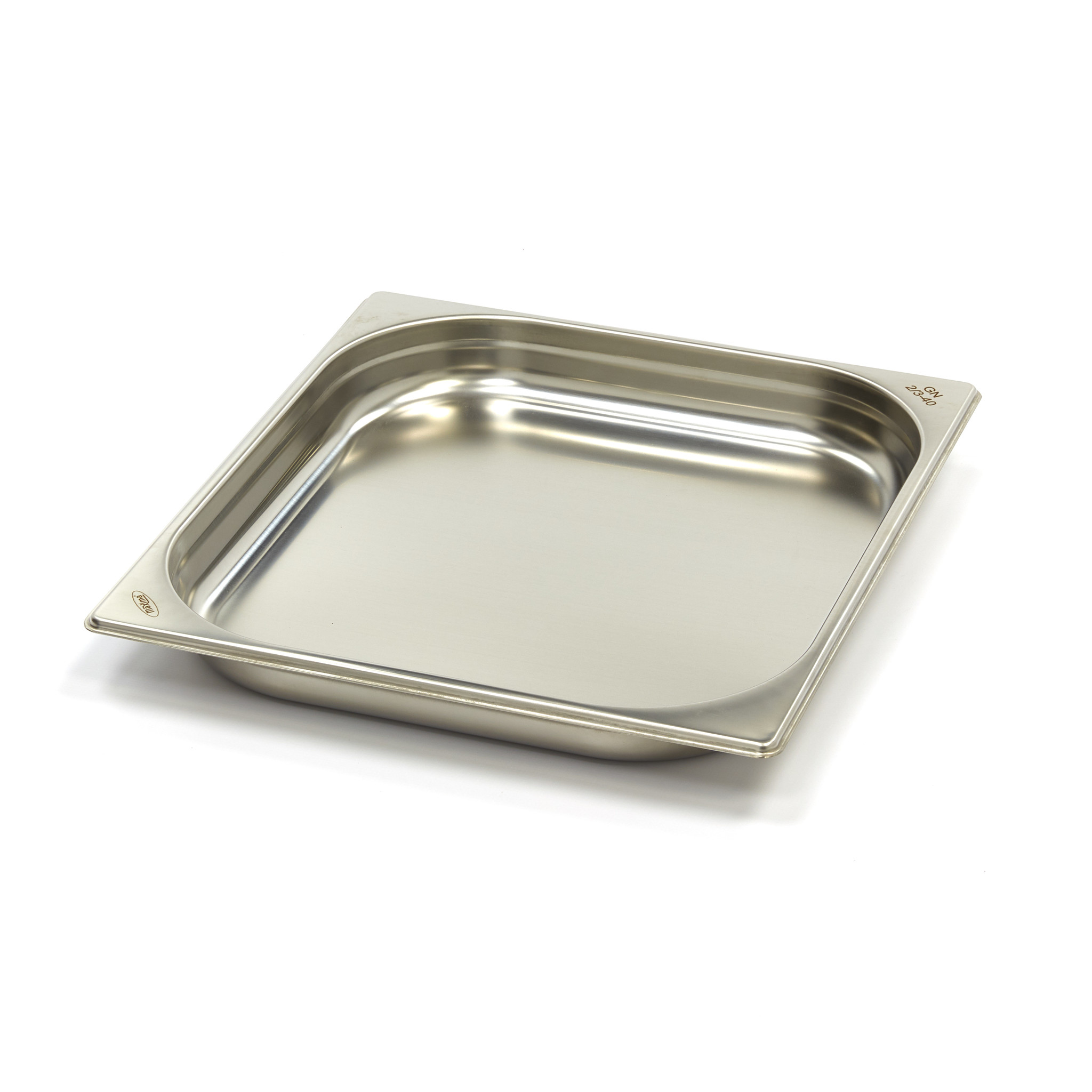 Récipient gastronorm - 2/3 GN - profondeur 4 cm - acier inoxydable
