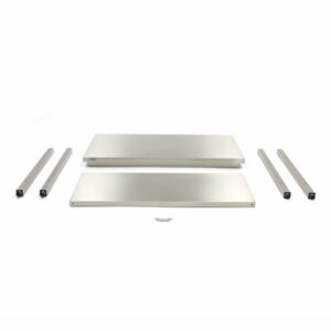 Table en acier inoxydable - 200 x 70 cm - hauteur réglable